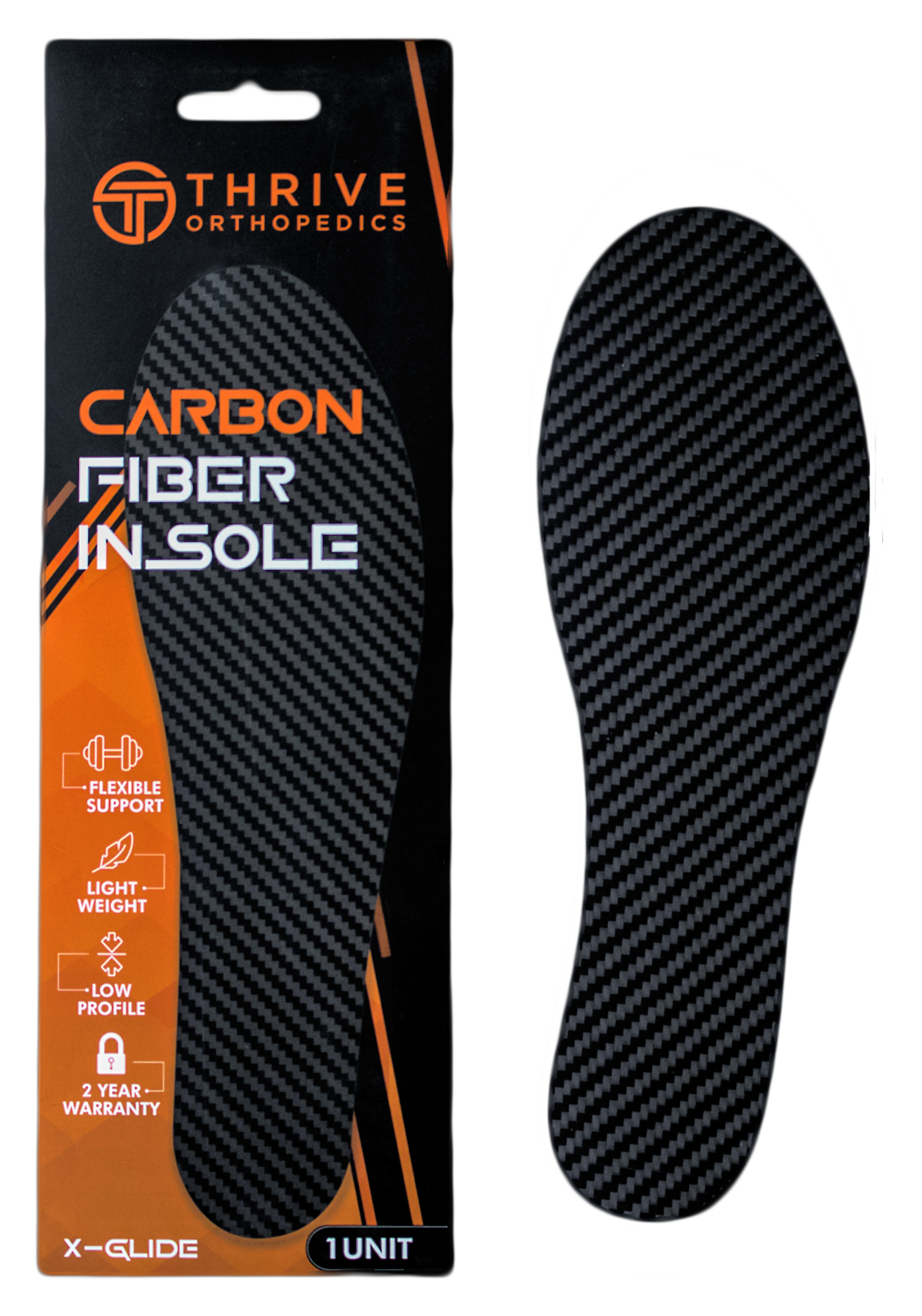 X-Glide Carbon Fiber Insoles | Rigid or Flexible