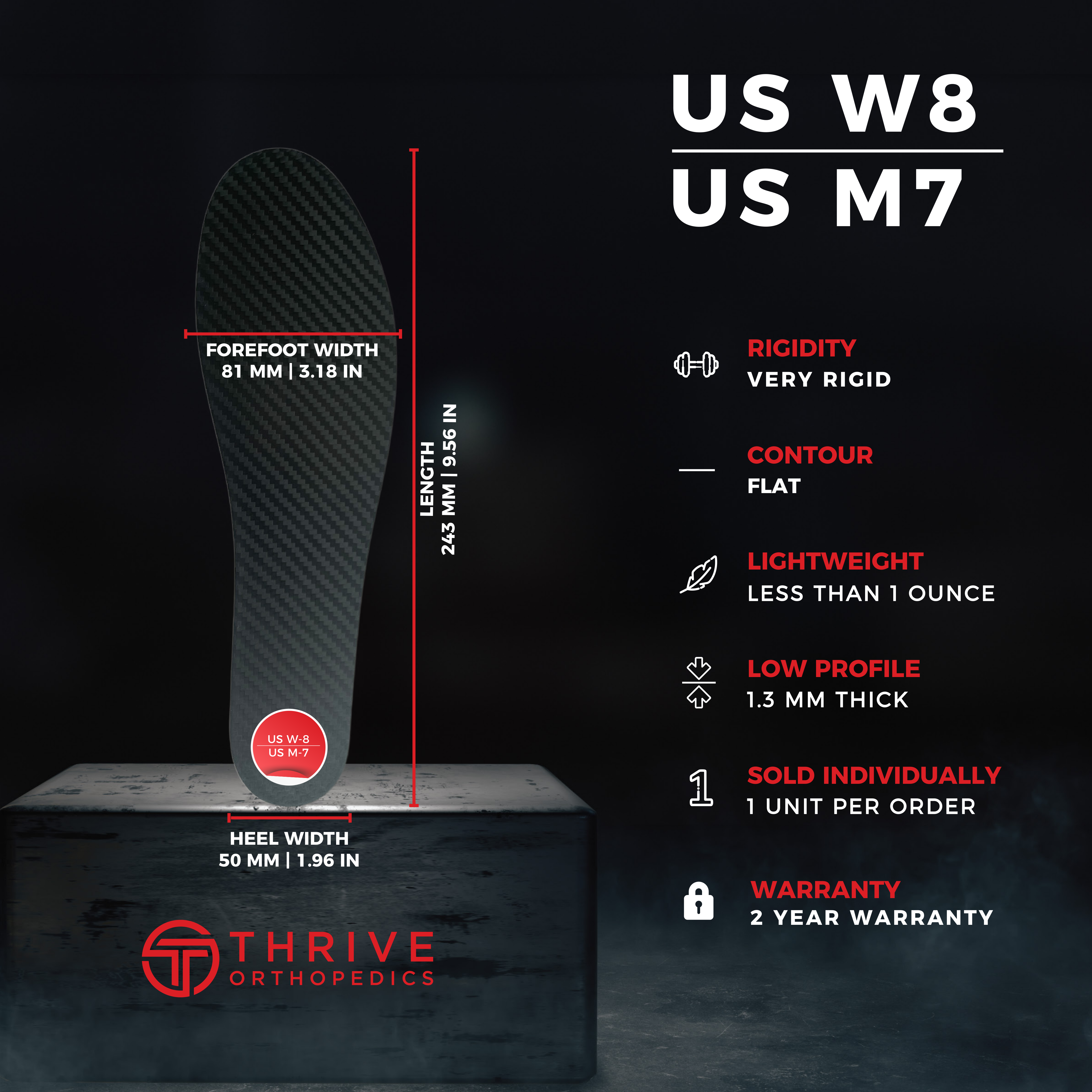 X-Glide Carbon Fiber Insoles | Rigid or Flexible